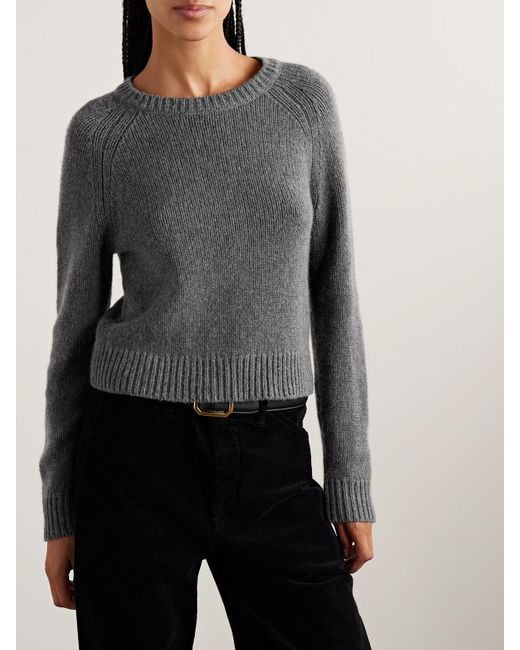Nili Lotan Gray Laurel Pullover Aus Einer Kaschmir-Wollmischung