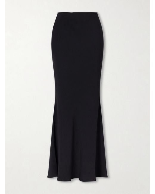 Tom Ford Black Enverse Satin Maxi Skirt