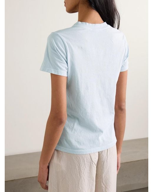 James Perse Blue Vintage Boy Cotton-Jersey T-Shirt