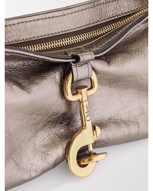 Chloé Natural Kerala 25 Schultertasche Aus Leder