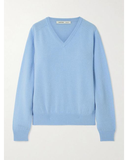 Carven Blue Kaschmirpullover