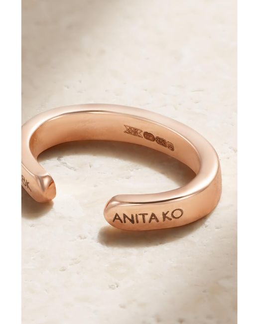 Anita Ko Natural 18-Karat Rose Ear Cuff