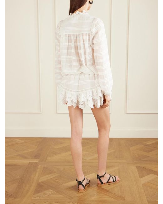 Isabel Marant Flowing Dress With Refined Silhouette in White | Lyst