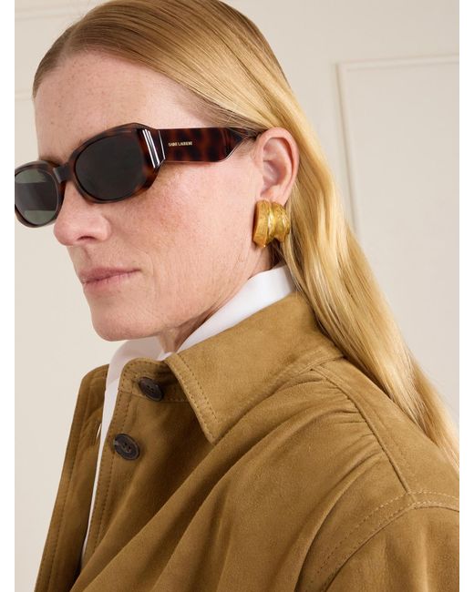 Saint Laurent Multicolor Sl 868 Squared-Frame Acetate Sunglasses