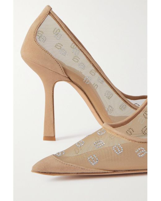 Giuseppe Zanotti Ladies Karla 85 Crystal Embellished Mesh Pumps, Brand Size  35 ( US Size 5 ) - Walmart.com