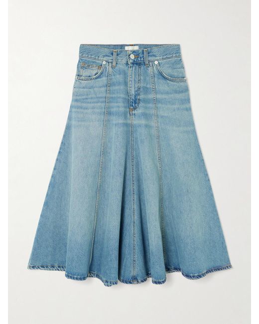 Haikure Blue Serenity Midi-Jeansrock