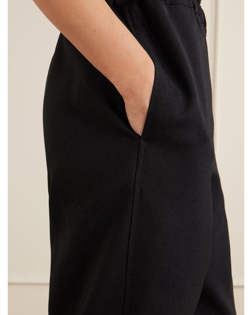 Comme des Garçons Blue Gabardine Wide-Leg Pants