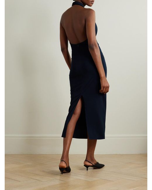 Oasis halter top cupro midi dress