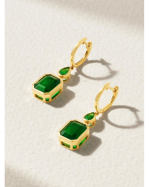 SHAY Green Ohrringe Aus 18 Karat Mit Smaragden