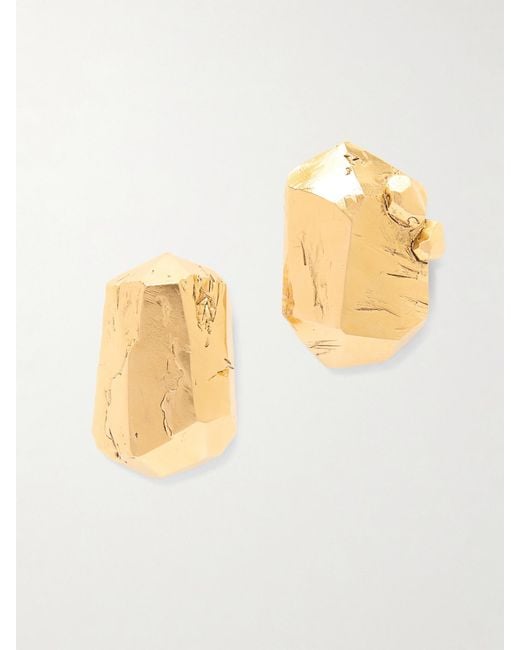Saint Laurent Metallic Tone Earrings