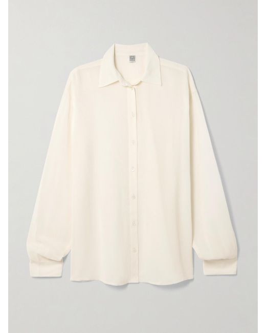 Totême  Natural Hemd Aus Voile