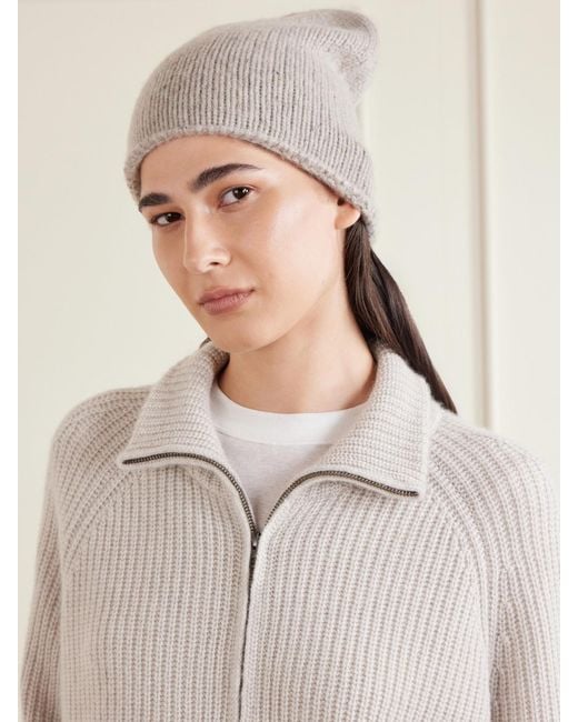 Johnstons Natural Tiree Cashmere Beanie