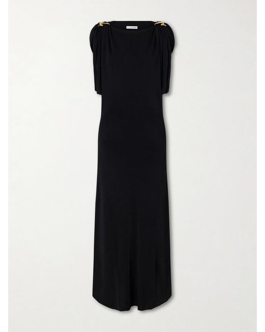 Altuzarra Black Henderson Woven Maxi Dress