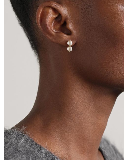 Melissa Joy Manning Natural 14-Karat Recycled, Pearl And Diamond Earrings