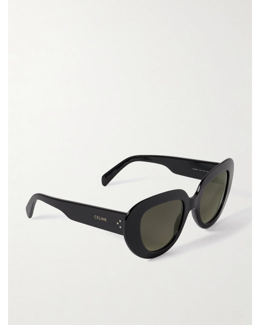 Céline Black Oversized Butterfly-Frame Acetate Sunglasses