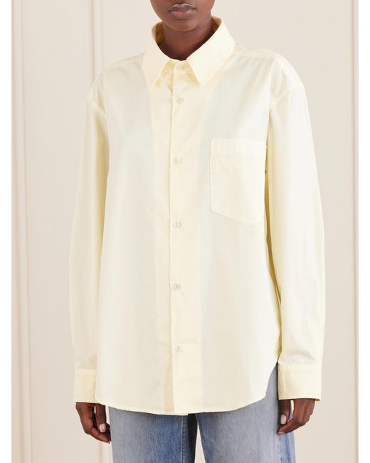 SLVRLAKE Denim Natural Cleo Cotton Shirt