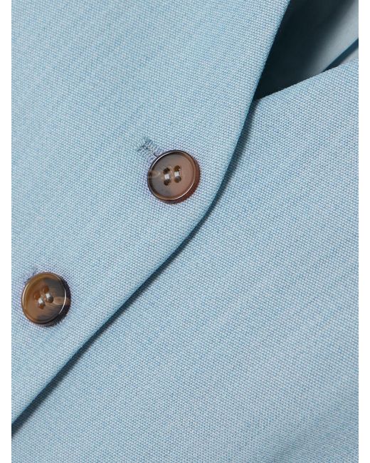 St. Agni Blue Carter Recycled-twill Vest