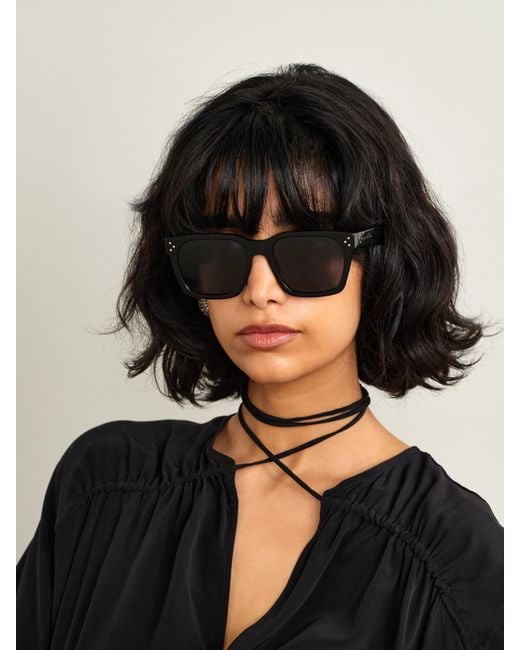 Céline Black Oversized Square-Frame Acetate Sunglasses
