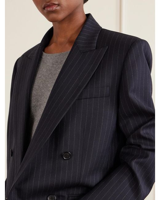 Nili Lotan Blue Leston Wool-Blend Blazer