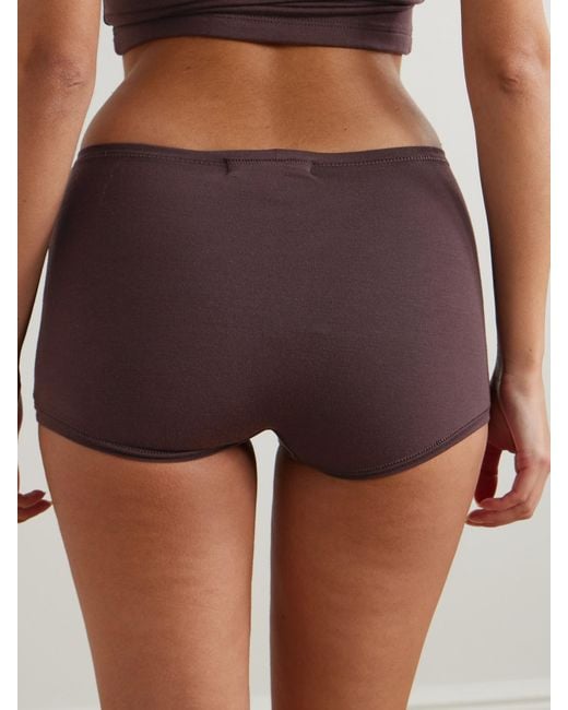 ÉTERNE Purple Boy Stretch-Modal Jersey Shorts