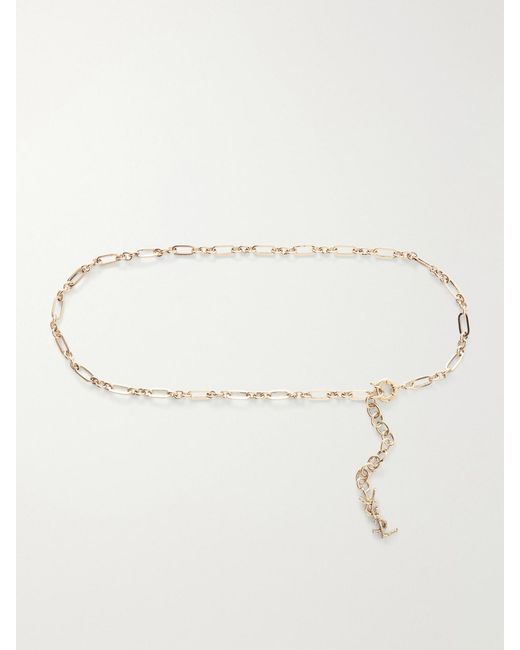 Saint Laurent Natural Tone Belt