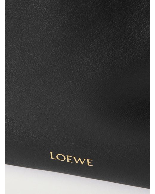 Loewe Black Flamenco Leather Clutch