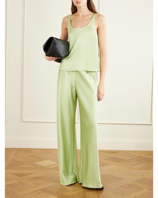 La Ligne Yellow Mabel Satin Tank Top