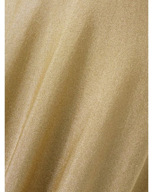 Khaite Metallic Melina Lurex Halterneck Midi Dress