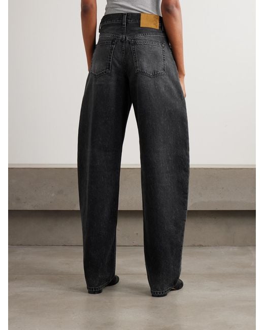 Haikure Blue Bibi Mid-Rise Barrel-Leg Jeans