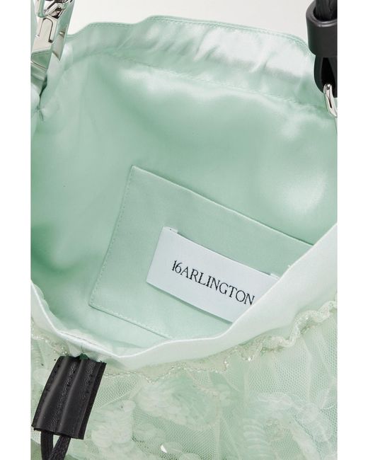 16Arlington Multicolor Agatha Leather, Satin And Embellished Tulle Shoulder Bag