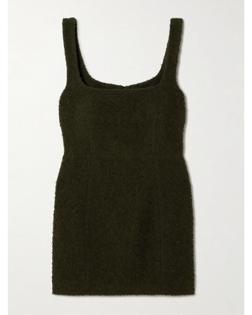 Totême  Green Wool-Blend Bouclé Top