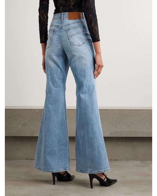 Zimmermann Blue High-Rise Flared Jeans