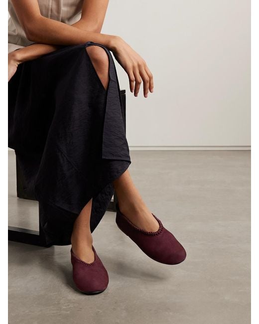 A.Emery Purple Park Braided Suede Ballet Flats