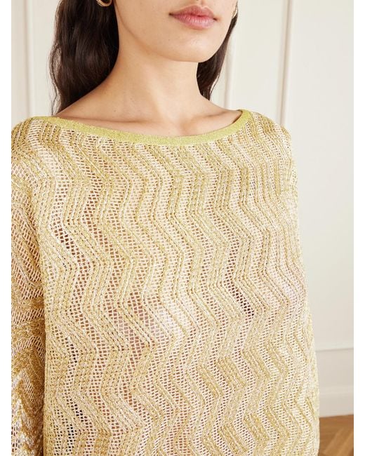 Missoni Natural Mare Metallic Crochet-Knit Cover-Up