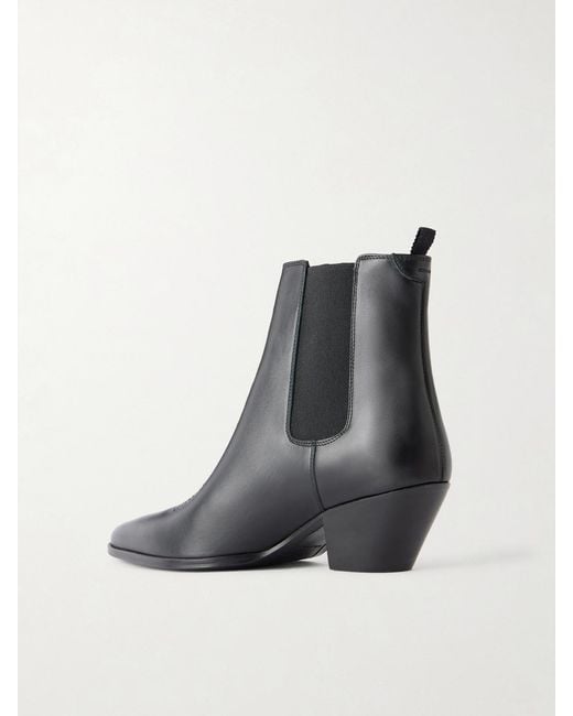 Nili Lotan Black Joplin Leather Ankle Boots
