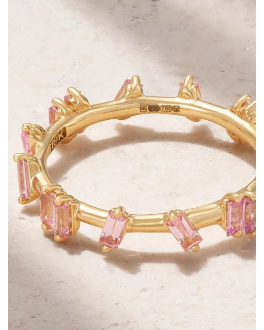 Suzanne Kalan Metallic Ring Aus 18 Karat Mit Saphiren