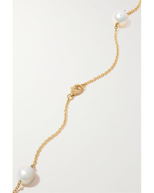 Mikimoto White Kette Aus 18 Karat Mit Perlen