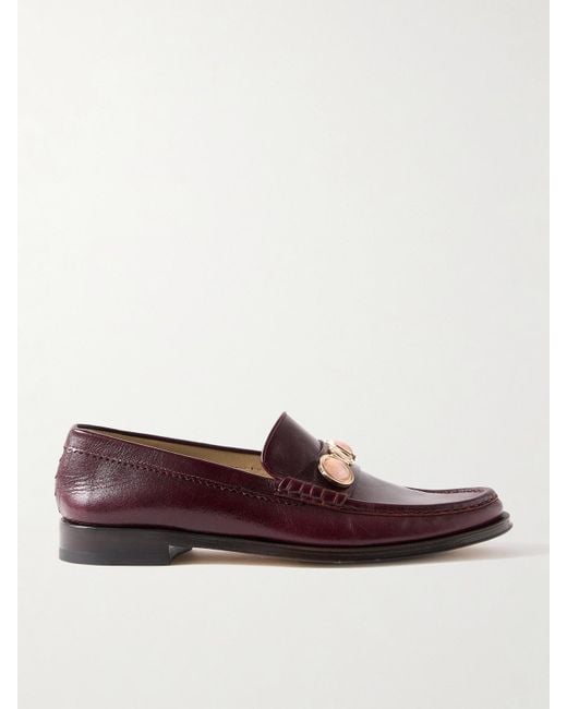 Gabriela Hearst Brown Melchora Embellished Leather Loafers