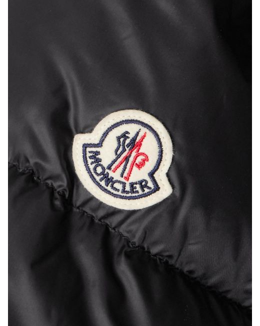 Moncler Black Boulogne Wendbarer, Gesteppter Daunenmantel Mit Kapuze