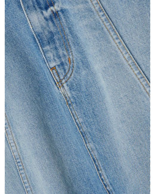 B Sides Blue Simone Midi-Jeansrock Aus Upgecyceltem Denim