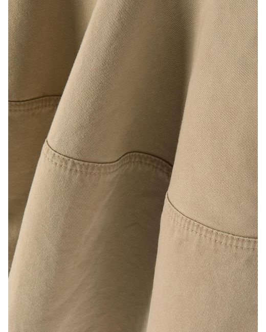 Alaïa Natural Tiered Denim Mini Dress