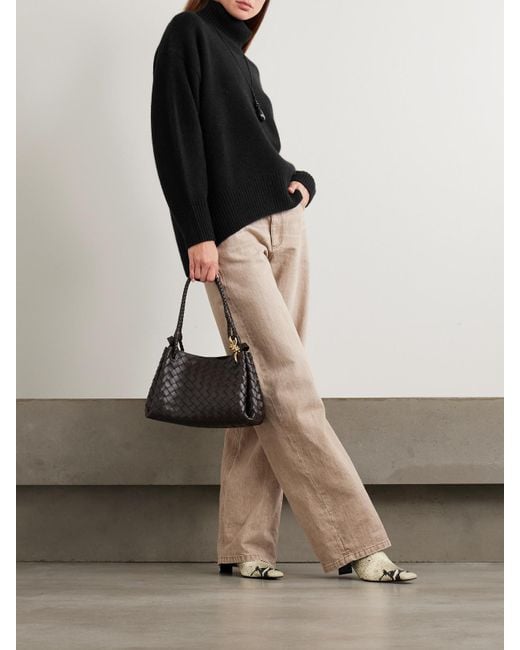 arch4 Black World's End Oversized Cashmere Turtleneck Sweater