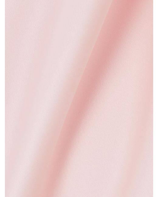 Loro Piana Pink Patricia Tie-Neck Silk-Organdy Blouse
