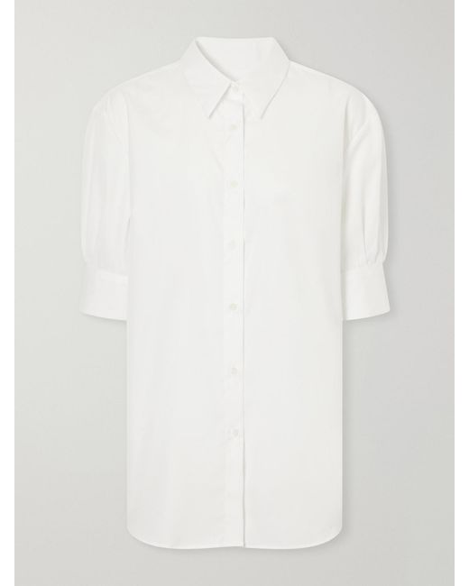 Dries Van Noten White Cotton-Poplin Shirt