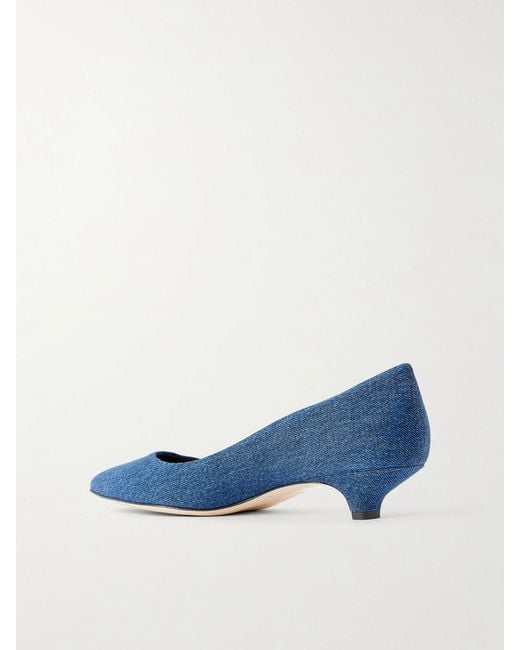 Jamie Haller Blue The Kitty Denim Pumps