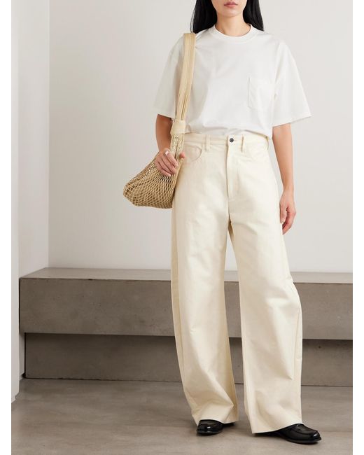 Ssstein Natural High-Rise Wide-Leg Jeans