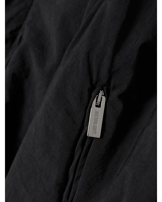 Jacquemus Black The Pallone Gathered Shell Bomber Jacket