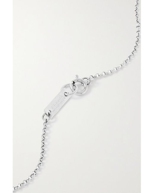 Isabel Marant Perfect Day Silver tone Pendant Necklace in Natural
