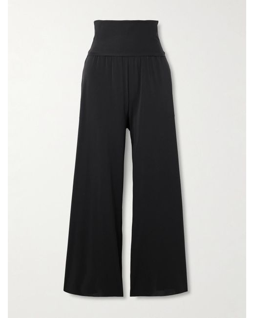 Eres Black Les Essentiels Dao Convertible Wide-Leg Pants