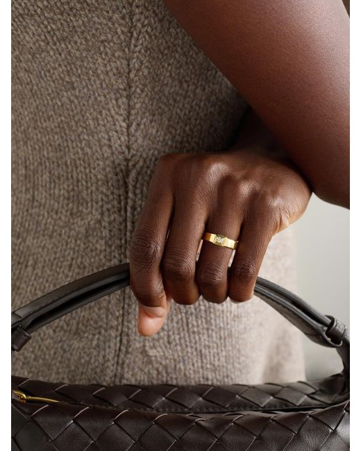 Bague En Or 10 Carats (416/1000) Et Diamant Beekman STONE AND STRAND en coloris Natural